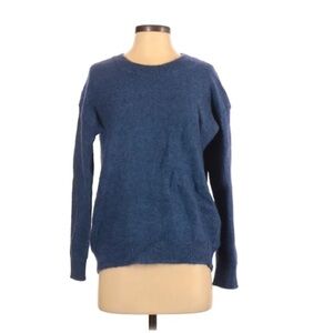 Magaschoni | Wool Blend Blue Sweater Long Sleeve Men’s Crewneck Small